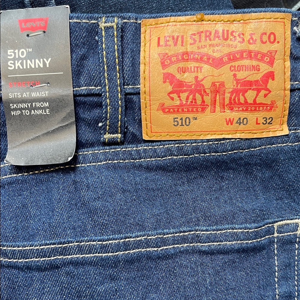 Levi's 510™ Skinny Jeans in Indigo Blue with Contrast Stitching